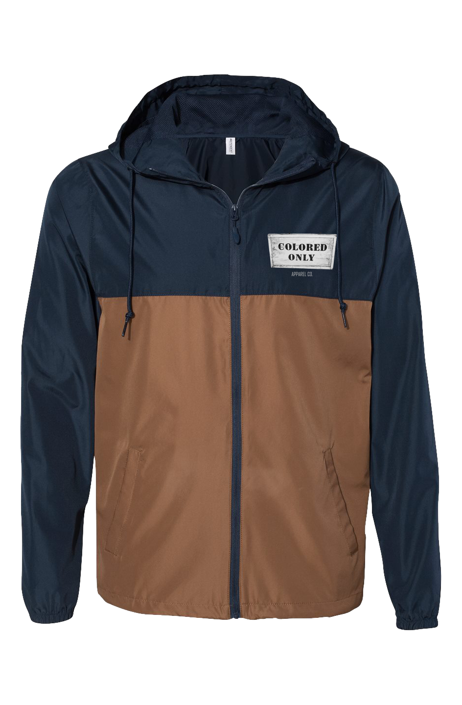 Classic Navy Saddle Windbreaker