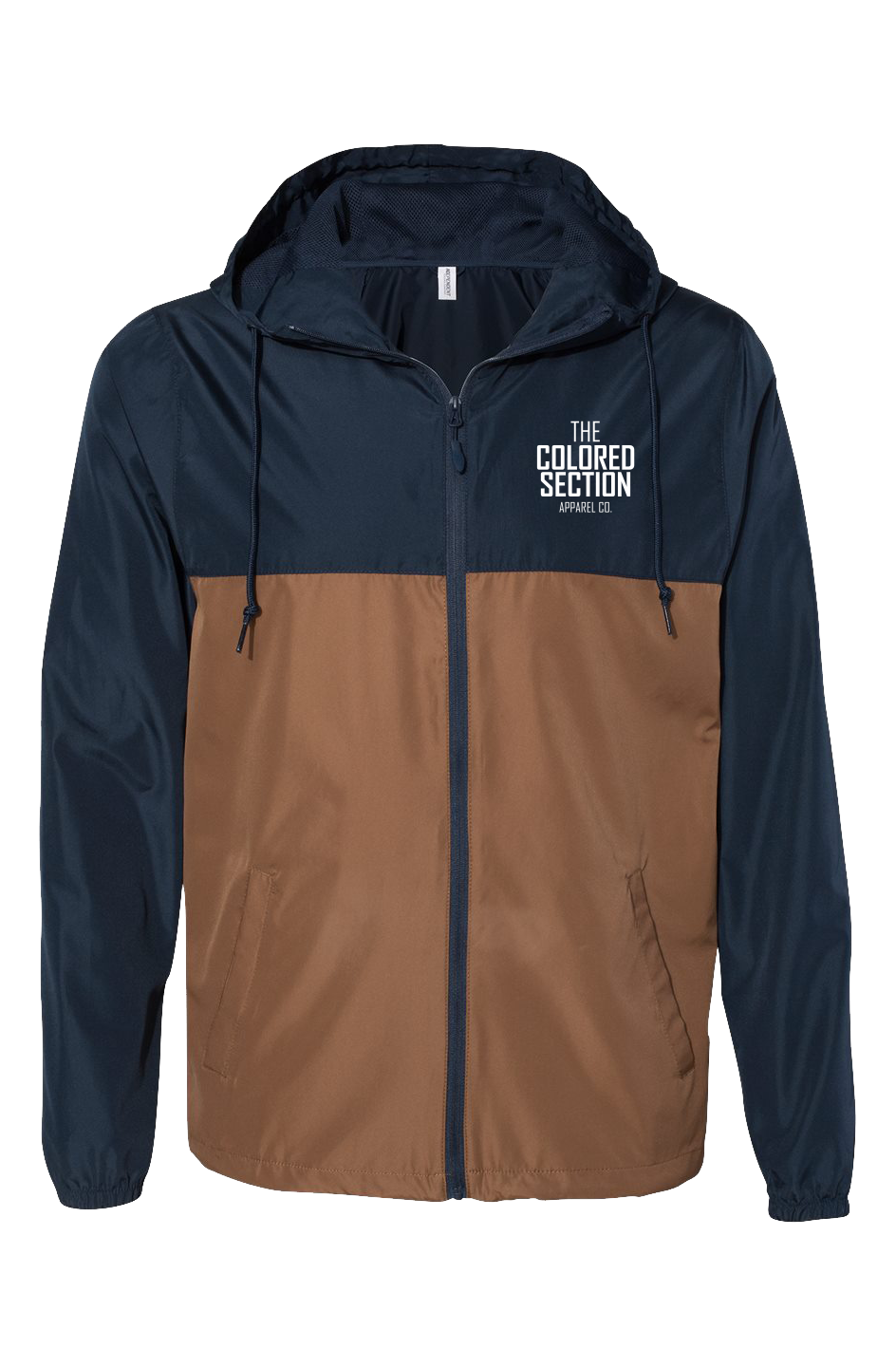 Classic Navy Saddle Windbreaker