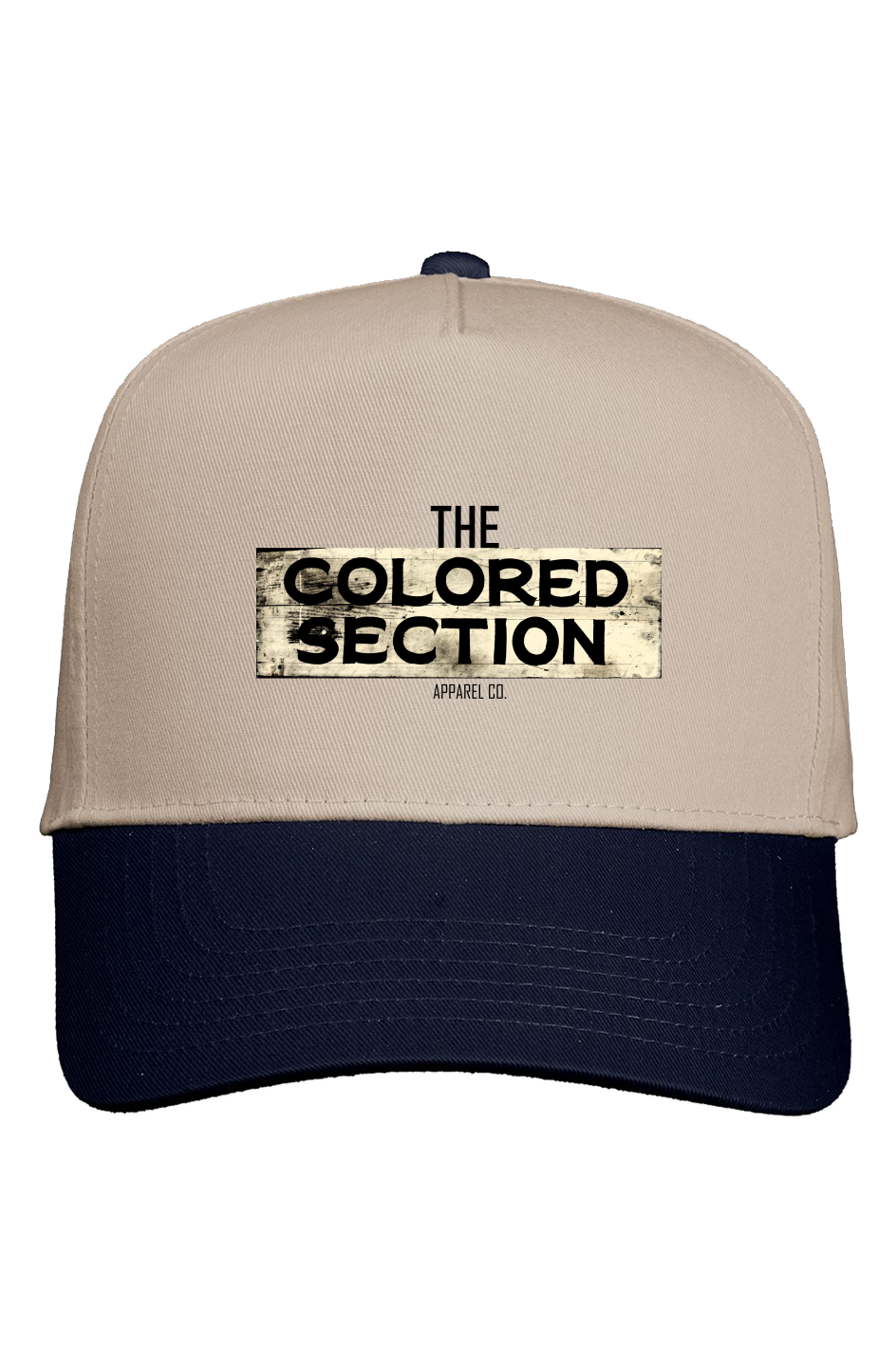 Khaki Crown Two Tone Cap