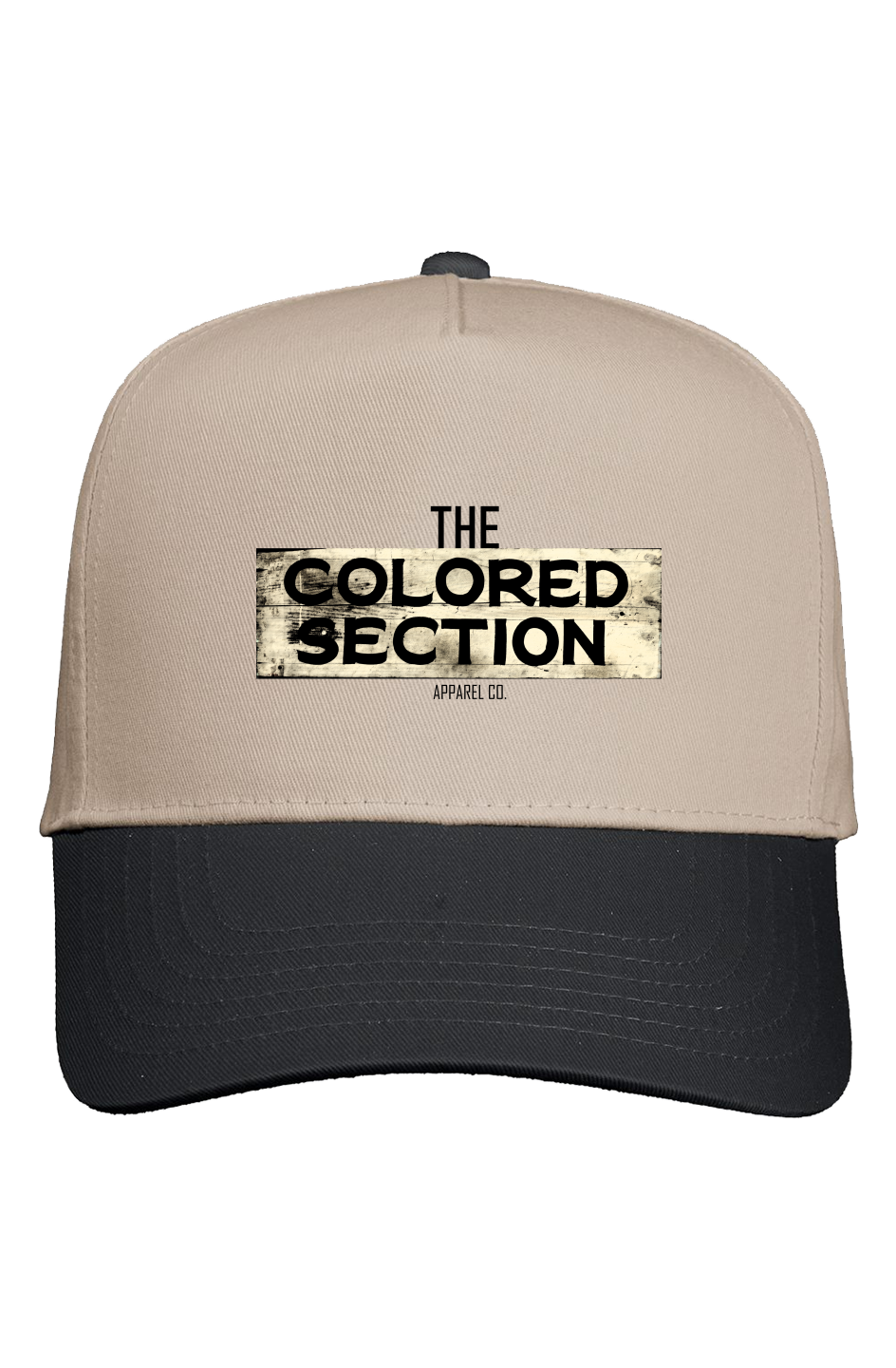 Khaki Crown Two Tone Cap