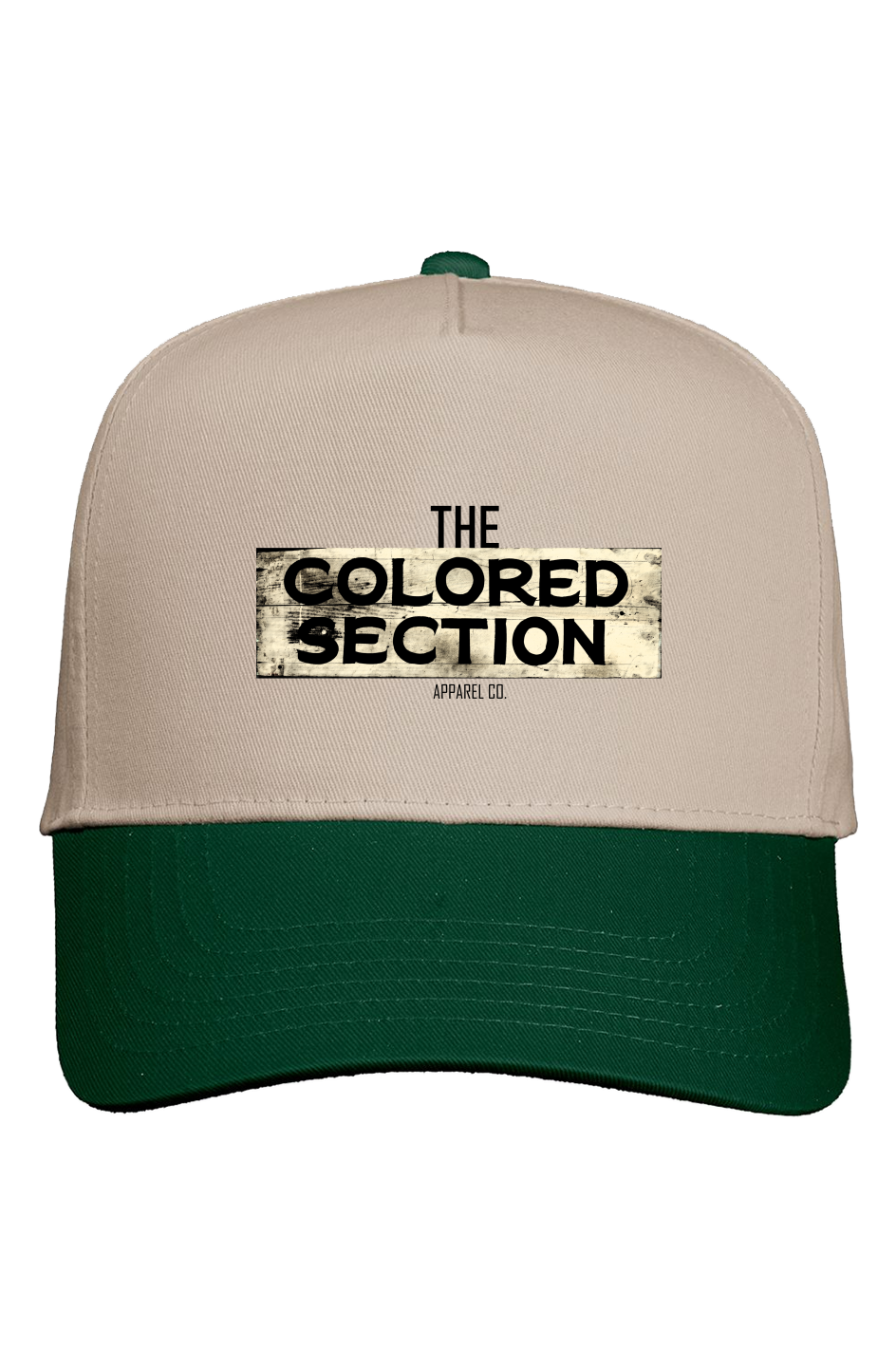 Khaki Crown Two Tone Cap