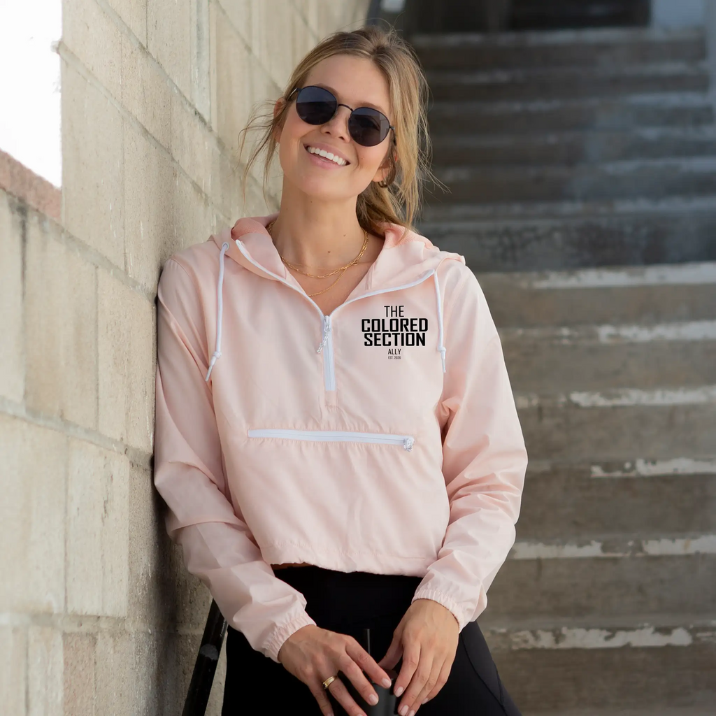 Lightweight Pullover Crop Windbreaker