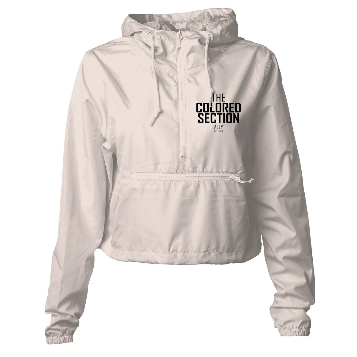 Lightweight Pullover Crop Windbreaker