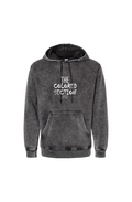 Unisex Midweight Mineral Wash Hooded Sweatshirt Chiller Font