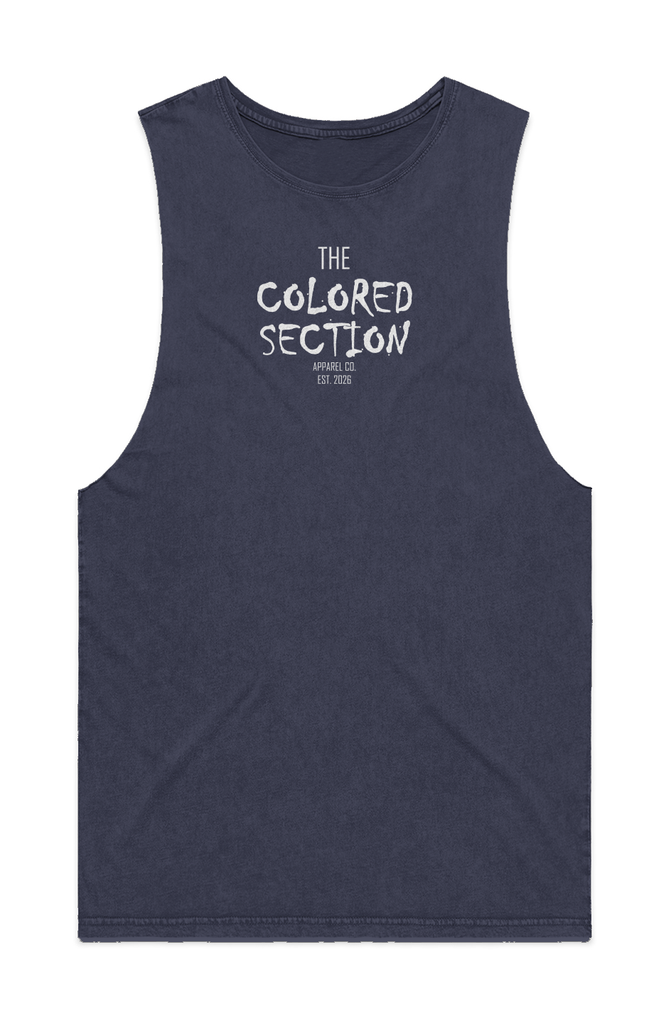 MENS STONE WASH BARNARD TANK