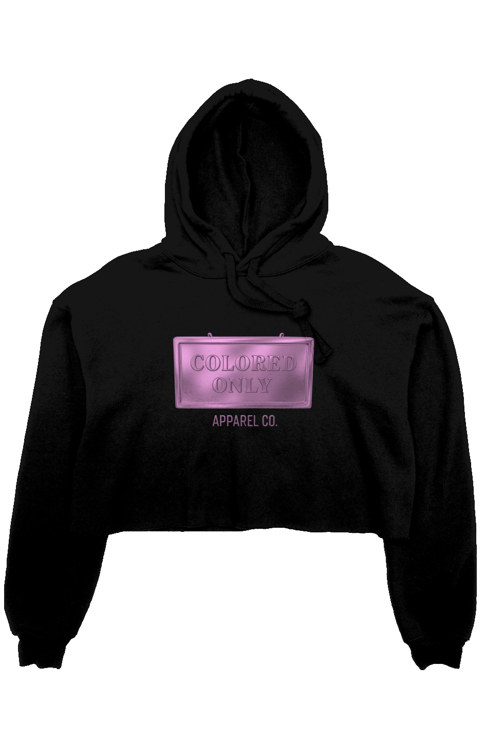 crop fleece hoodie