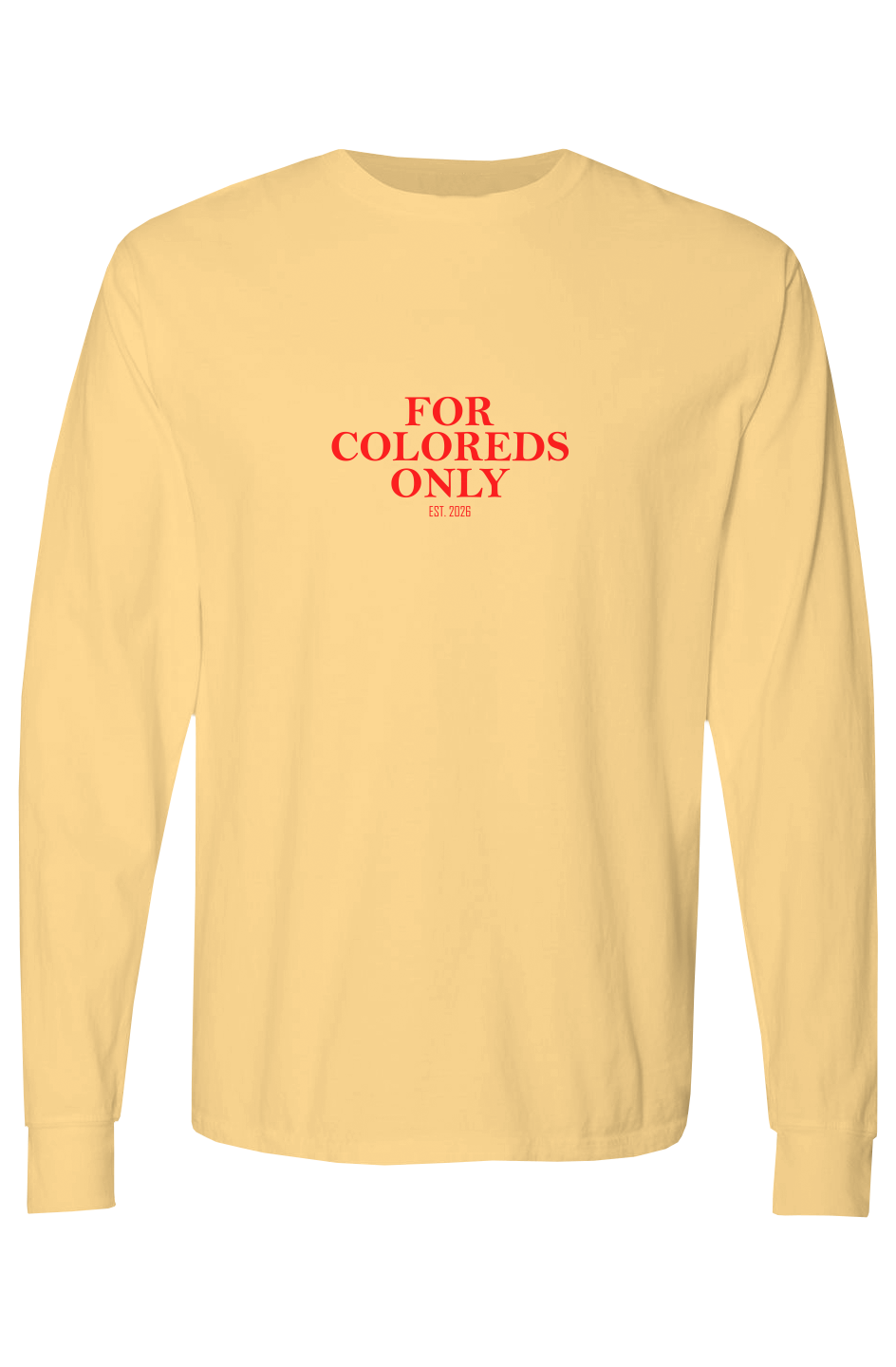Garment Dyed Long Sleeve T Shirt