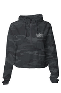 Black Camo Crop Windbreaker