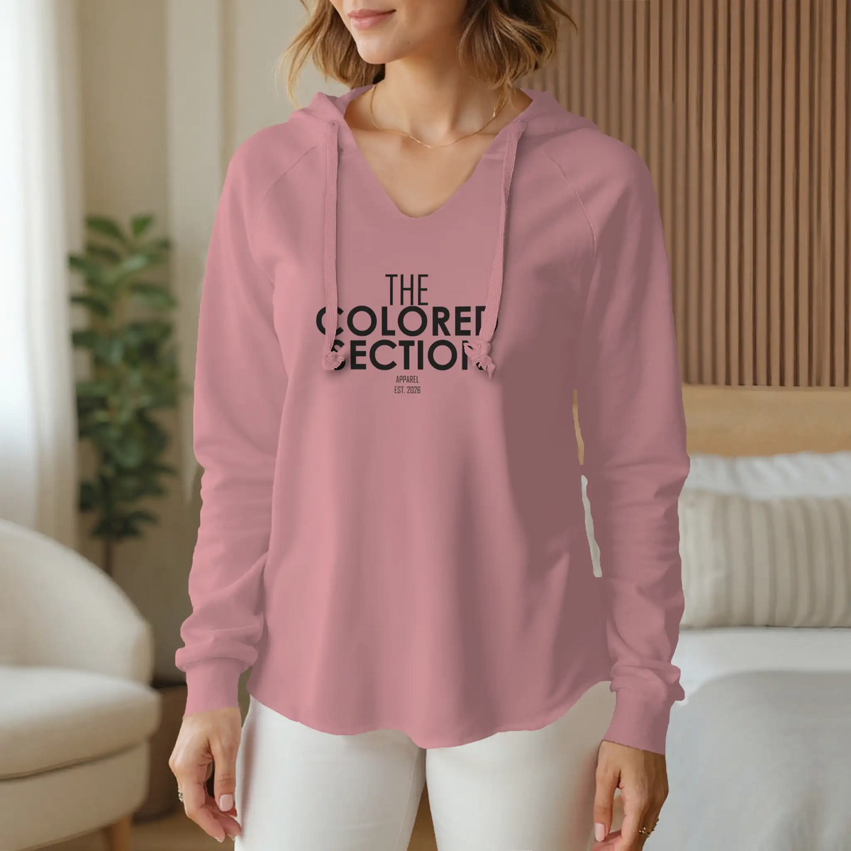 TCS Womens Lightweight Wash Hooded Sweatshirt